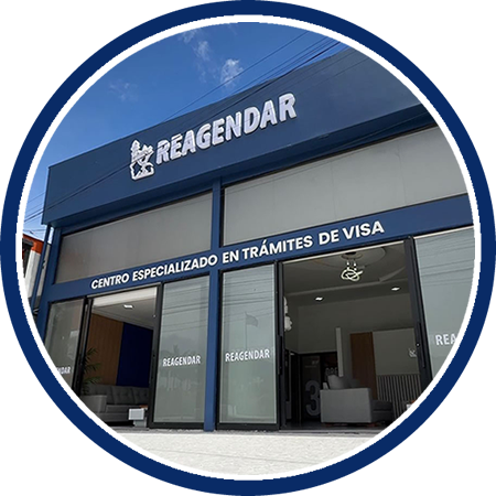 Fachada de la sede Reagendar en Bogotá
